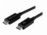 0.5m Thunderbolt 3 (40Gbps) USB C Cable / Thunderbolt and USB0.5m Sort