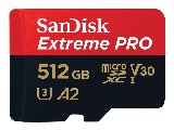 Extreme PRO 512 GB MicroSDXC UHS-I Klasse 10512GB MicroSDXC UHS-I - Flashhukommelseskort