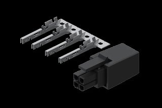 4-pin Plug with Contact Terminals