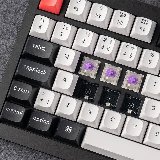 Keychron Q1 HE 75% Kablet og trådløs Gateron Double-Rail Magnetic Nebula Nordisk - 2.4 GHz - QWERTY Nordisk