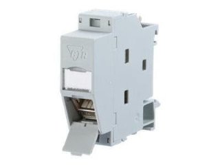 METZ Connect REGplus IP20 C6A modul 180°M - DIN skinnemonteret kontakt - CAT 6a