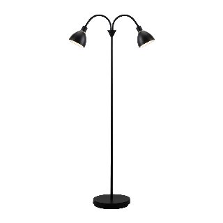 Nordlux Ray gulvlampe, double, sort