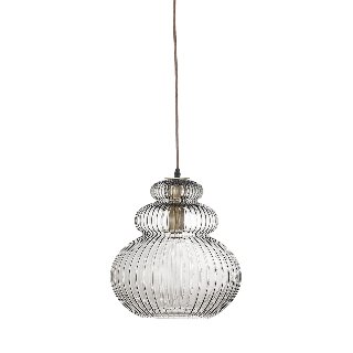 Bloomingville Sybia Pendel, Grå, Glas