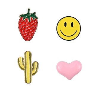 ONSALA Charms Pimp Your Phone Metal and Plastic 4pcs - Dekorativ figur