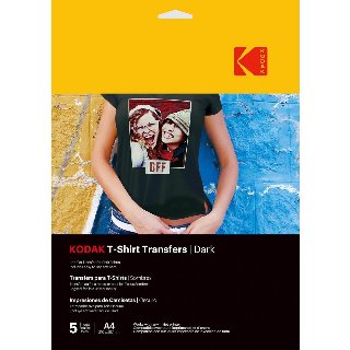 KODAK T-Shirt Transfers Dark Textile A4 x5pcs