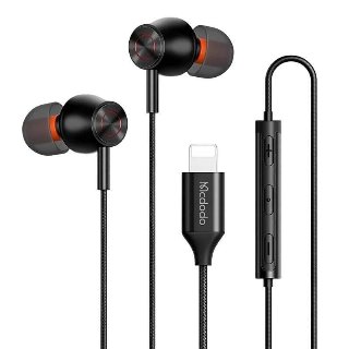 Mcdodo Wired earphones HP-3480 lightning (black) - Headset