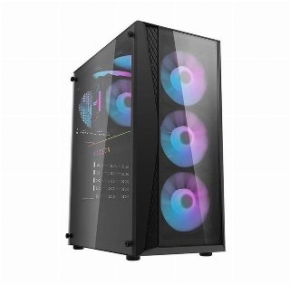 Darkflash DK352 Plus computer case + 4 fans (black)