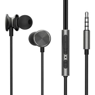 Joyroom Wired Earphones JR-EW03 Half in Ear (Dark Grey)