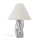 Bloomingville Silva Bordlampe, Sølv, Stentøj