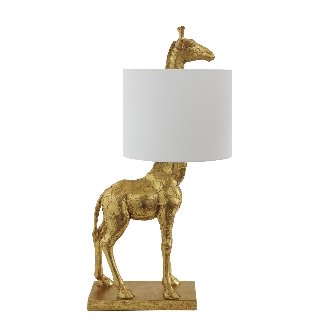 Creative Collection Silas Bordlampe, Guld, Polyresin