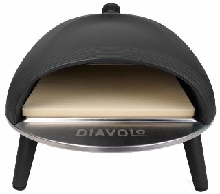 Delivita Diavolo Gas-Fired Pizza Oven Black