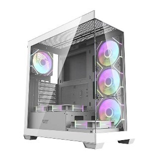 Darkflash Computer case DS900 (white) + 7 ARGB Fans