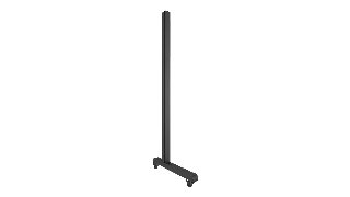 5 års garanti Multibrackets M Pro Series Wheelbase 300 cm Pro inc castors - Maks 50 kg