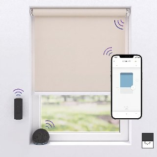 MotionBlinds Trådløst elektrisk mørklægningsrullegardin 100x190 cm
