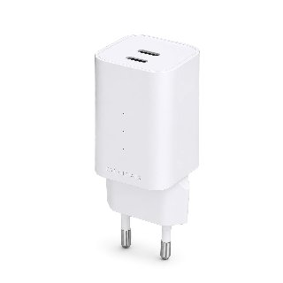 ESSENTIALS by UPSTRÖM 65W Dual Port USB-C GaN Charger | 2 Ports