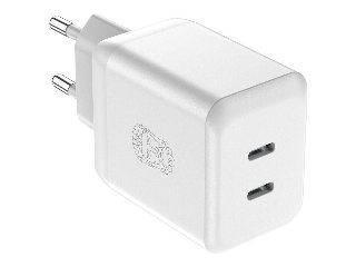 UPSTRÖM CIRKULÄR 35W Dual USB-C GaN oplader - Strømforsyningsadapter