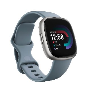 Fitbit Versa 4 Waterfall Blue/Platinum - Smart ur