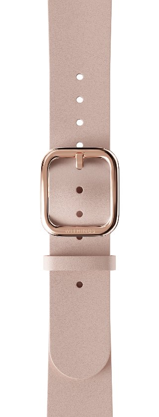 Withings Leather Wristband Peach -18 mm