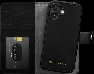Magnet Wallet+iPhone 16 Sort