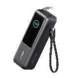 Powerbank With Built-in USB-C Cable 165W25000mAh Sort