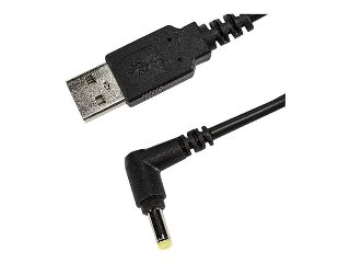 Socket USB to DC Plug Charging Cable1.5m USB-A Sort