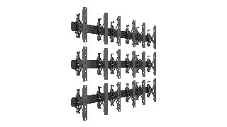5 års garanti Multibrackets PRO Series M Wallmount Pro MBW3x3U Push In Pop Out - Maks 450 kg