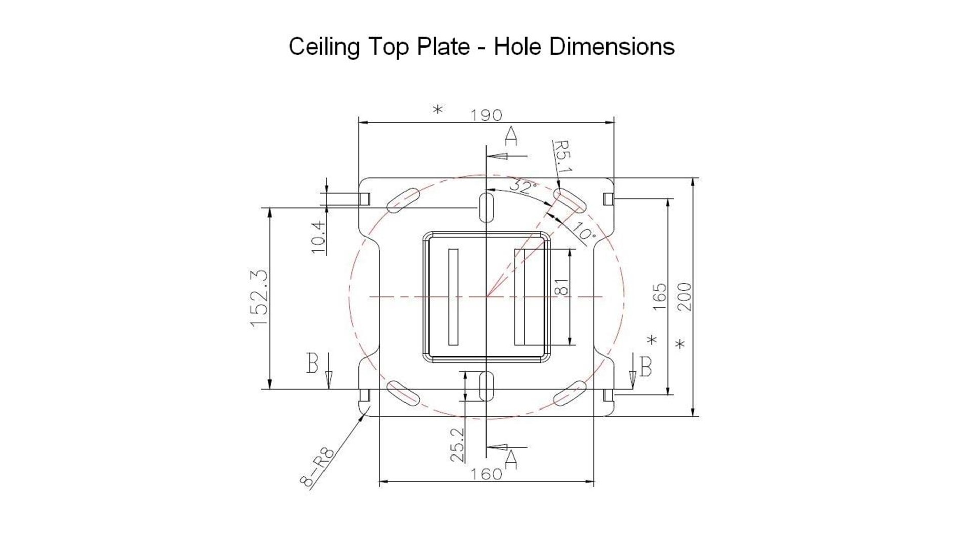 Multibrackets M Ceiling Mount Pro MBC1UX2SD