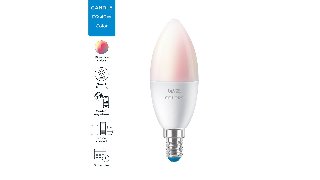 WiZ Full Color C37 E14 Smart Kertepære – RGB/16 millioner farver + dæmpbart hvidt LED-lys