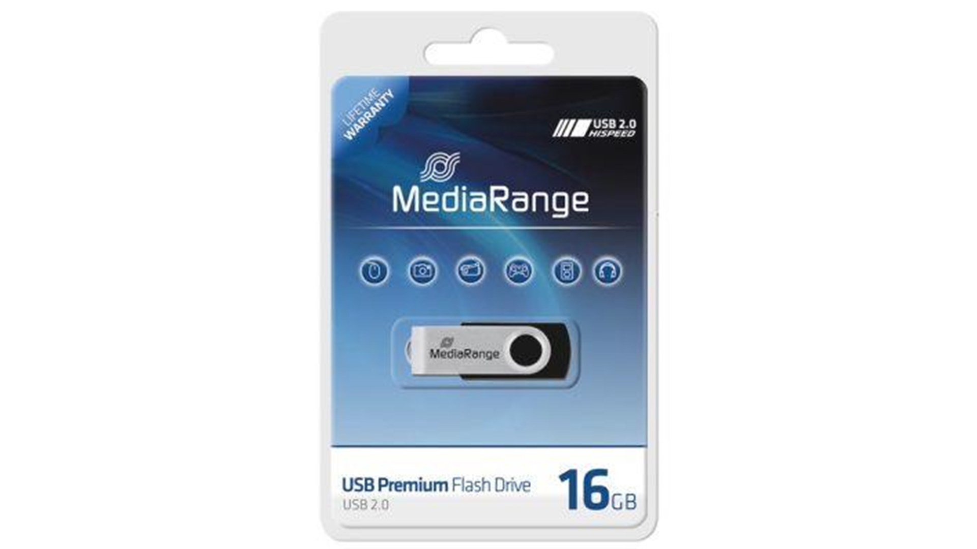 DeLOCK MediaRange USB 2.0 Premium Flash Drive 16GB