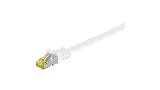 Pro RJ45 patch cord CAT 6A S/FTP (PiMF) 500 MHz with CAT 7 raw cable white
