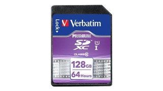Verbatim SDXC UHS-I Memory Card