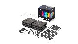 Twinkly Squares Starter Kit – 5+1 App-controlled LED Panels with 64 RGB Pixels. Black.