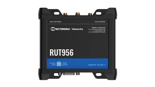 Teltonika RUT956 Industrial Cellular Router (RUT956200000 / Standard package with EU PSU) - Wireless router N Standard