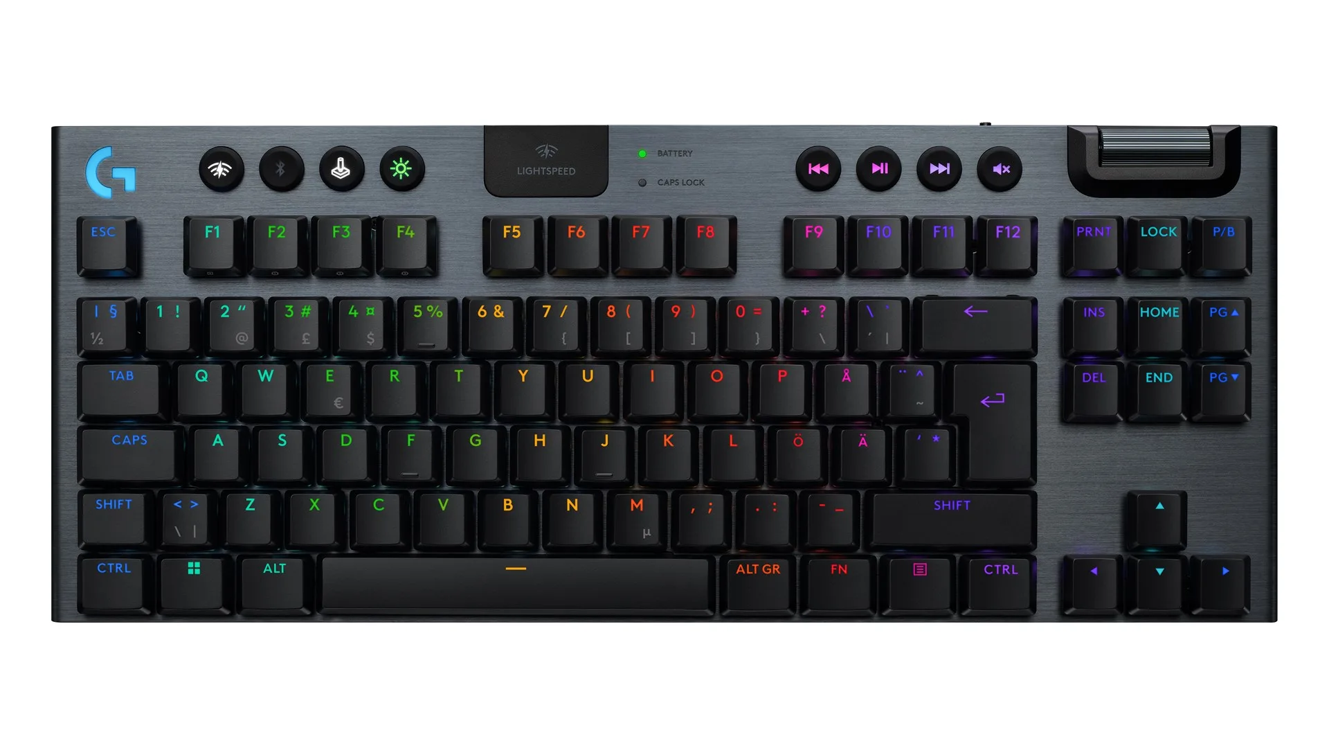 Logitech Logitech G915 X LIGHTSPEED TKL Clicky Kablet og trådløs Logitech GL Clicky Nordisk