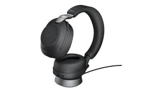 Jabra Evolve2 85 Link380a UC Stereo Stand Black