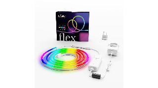 Twinkly Flex – App-controlled RGB LED neon tube. 3 Meters. White Wire. - Lysrem