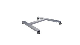 5 års garanti Multibrackets M Public Display Stand Wheelbase Silver - Maks 100 kg