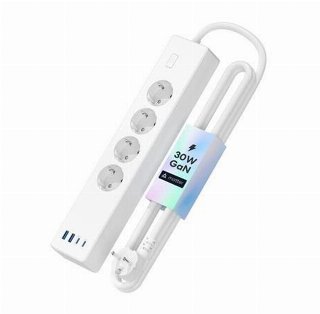 Meross Smart Power Strip MSP844 – 4×AC + 2×USB‑A + 2×USB‑C