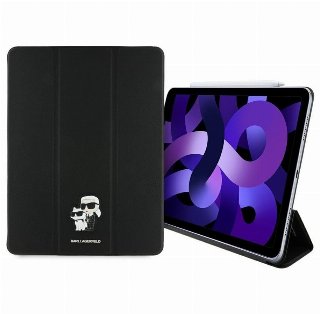 Karl Lagerfeld Saffiano Magnetic Karl & Choupette iPad Air 13" 2024 Book Cover Case