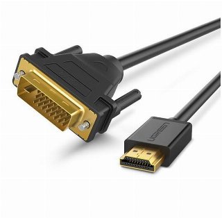 UGREEN video cable adapter 1 m DVI HDMI Black