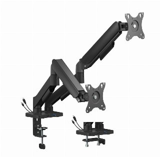Gembird Adjustable desk display mounting arm with USB ports 2 - Monteringssæt (justerbar arm) - skrivebordsmonterbar