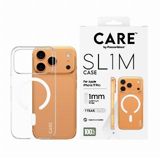 CARE by PanzerGlass SL1M Case Transparent w. MagSafe iPhone 17 Pro