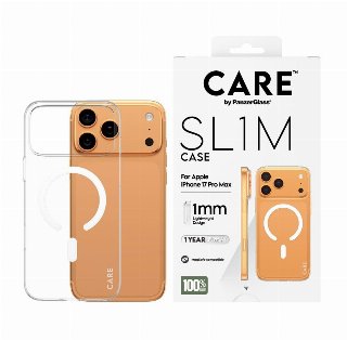 CARE by PanzerGlass SL1M Case Transparent w. MagSafe iPhone 17 Pro Max