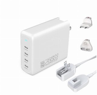 4smarts Wall charger GaN Flex Pro 200W Travel Edition 4x USB