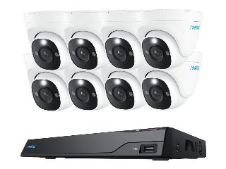 Reolink Nvs16-8md8 Sikkerhedssystem Med 16-kanals Nvr Og 8 P334-kameraer