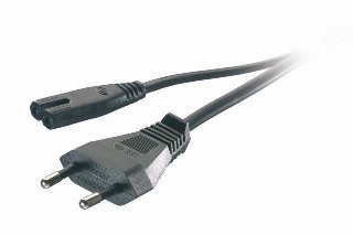 Vivanco Power cord Euro plug – “8 1.25m Black