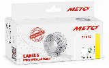 METO Prisetiketter, aftag. 22x12mm, hvid, 6rl/1000