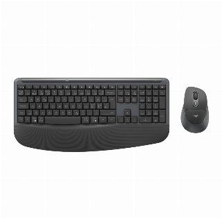 Logitech Signature Comfort Plus Combo MK880 (Graphite) - Bluetooth 5.2 - QWERTY Dansk/Norsk/Svensk/Finsk