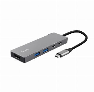 Trust Dalyx 5-in-1 USB-C Multiport Adapter - Dockingstation - for notebook
