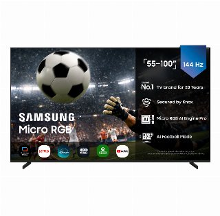 Samsung 55" Fladskærms TV Micro RGB 4K HDR 10+ TMR55R85HAUXXC
